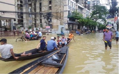 সিলেটে কমছে বন্যার পানি, বাড়ছে দুর্ভোগ