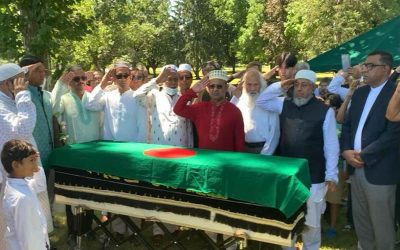 বিরোচিত অভিবাদন রওশন আরা বেনুর কফিনে