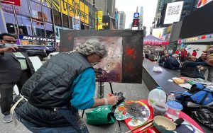 Times Square Rally demanding recognition of International genocide day