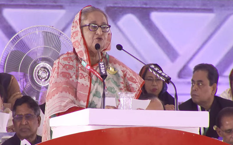 জীবন থাকতে বাংলাদেশের স্বার্থ নষ্ট হতে দিব না : শেখ হাসিনা