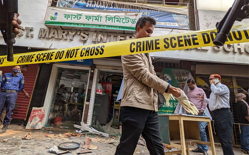মগবাজারে প্লাস্টিকের ড্রামে বিস্ফোরণ, একাধিক আহত