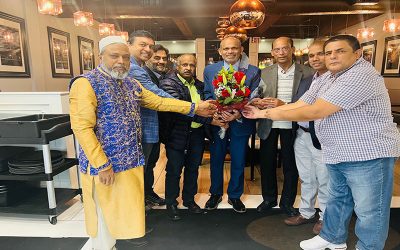 ফুলেল শুভেচ্ছায় সিক্ত সিনেটর শেখ রহমান বললেন মুসলিম অধ্যুষিত স্কুল ডিস্ট্রিক্টে হালাল খাদ্য সরবরাহের নির্দেশ