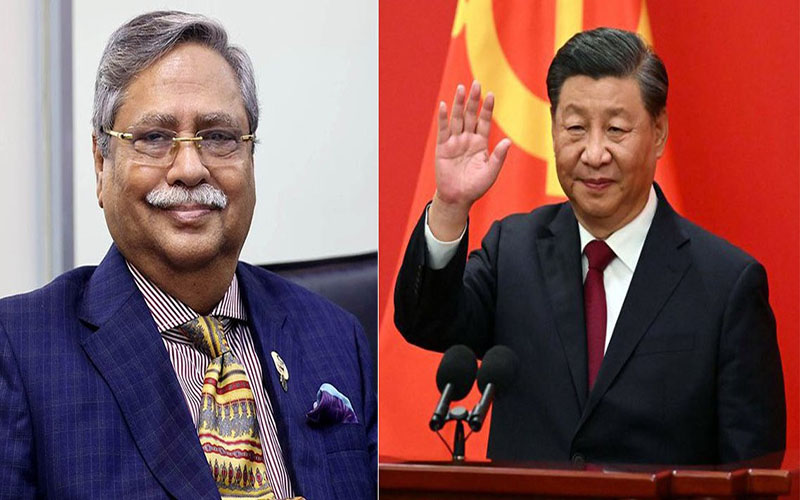 নতুন রাষ্ট্রপতিকে অভিনন্দন জানিয়েছেন চীনের প্রেসিডেন্ট জিনপিং