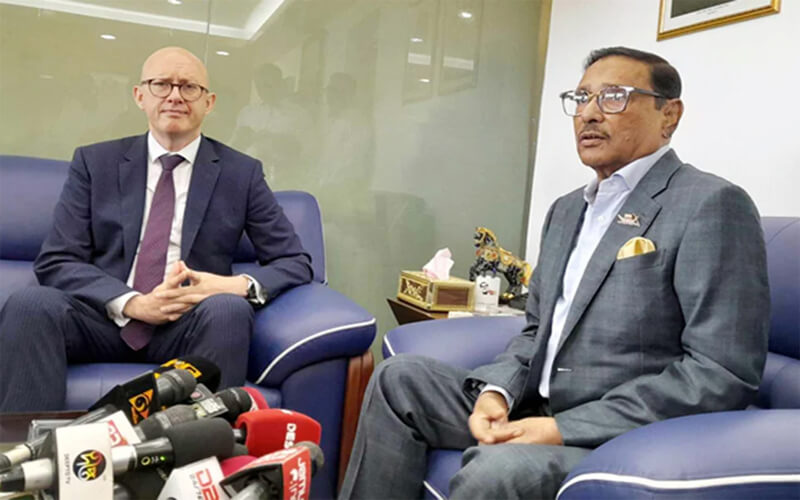 বাংলাদেশে অংশগ্রহণমূলক নির্বাচন চায় ইইউ : ওবায়দুল কাদের
