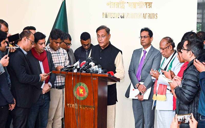পররাষ্ট্রমন্ত্রী হিসেবে প্রথমে দিল্লি যাচ্ছেন পররাষ্ট্রমন্ত্রী হাছান মাহমুদ