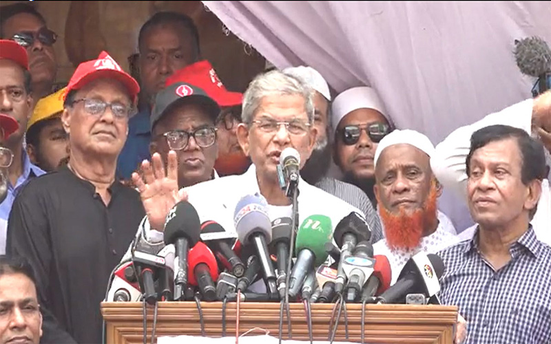 ছদ্মবেশী গণতন্ত্রের নামে জনগণের সঙ্গে প্রতারণা হচ্ছে : মির্জা ফখরুল
