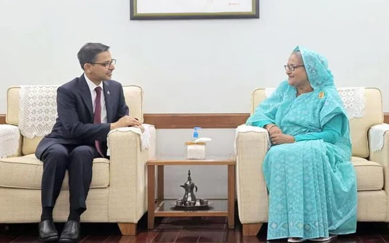 প্রধানমন্ত্রীর সঙ্গে ভারতীয় হাইকমিশনারের সৌজন্য সাক্ষাৎ
