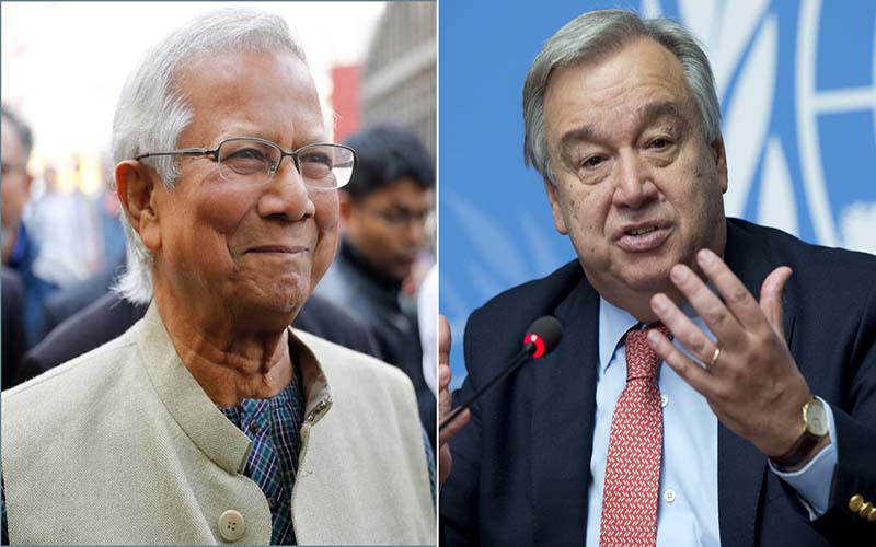ড. ইউনূসের নেতৃত্বে অন্তর্বর্তী সরকারের প্রচেষ্টাকে পূর্ণ সমর্থন করে জাতিসংঘ: গুতেরেস