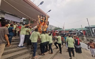 বাংলাদেশে শান্তিপূর্ণ পরিবেশে দুর্গাপূজা উদযাপিত